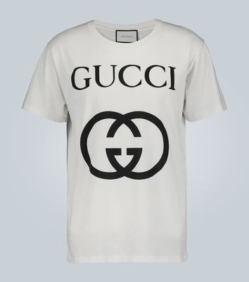 Gucci Oversized cotton T-shirt with GG