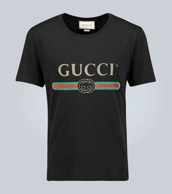 Gucci Oversized cotton T-shirt with logo