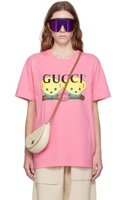 Gucci Pink Printed T-Shirt