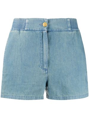 Gucci piped chambray shorts - Blue