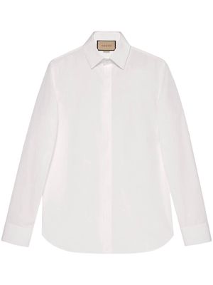 Gucci pointed-collar cotton shirt - White