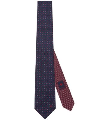 Gucci polka-dot tie - Blue
