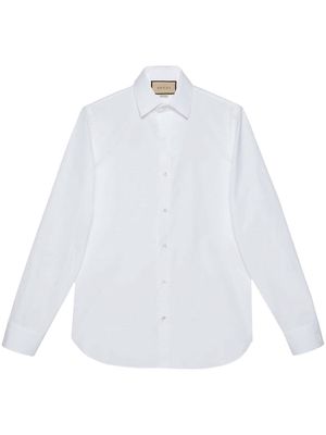 Gucci poplin long-sleeve shirt - White