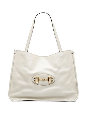 Gucci Pre-Owned 1955 Horsebit tote bag - White