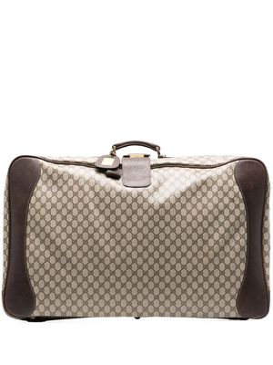 Gucci Pre-Owned 1970s interlocking G monogram suitcase - Neutrals