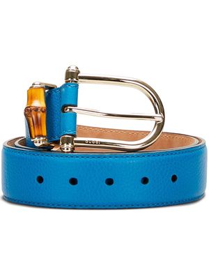 Gucci Pre-Owned 2000-2015 Bamboo leather belt - Blue