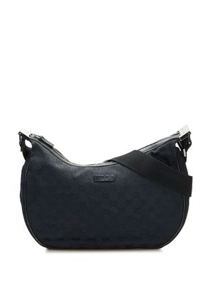 Gucci Pre-Owned 2000-2015 GG Canvas top-zip crossbody bag - Black