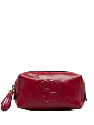 Gucci Pre-Owned 2000-2015 Soho patent leather cosmetic pouch - Red