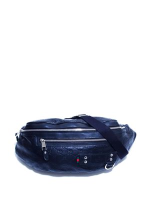 Gucci Pre-Owned 2000 GG leather belt bag - Black
