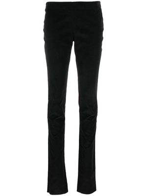 Gucci Pre-Owned 2000s skinny velvet trousers - Black
