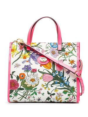 Gucci Pre-Owned 2016-2022 Flora tote bag - White