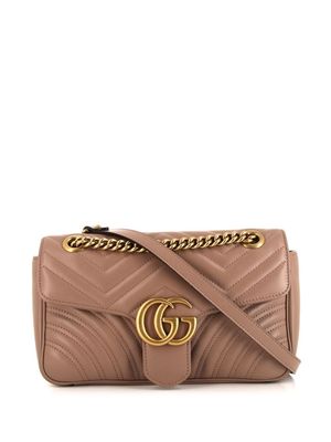 Gucci Pre-Owned 2020s small GG Marmont shoulder bag - Brown