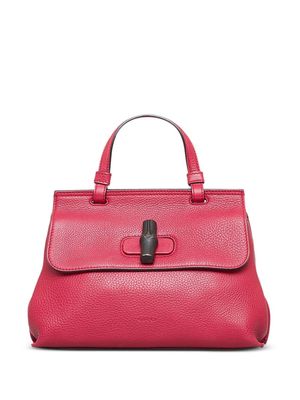 Gucci Pre-Owned Bamboo line medium Daily two-way handbag - Red