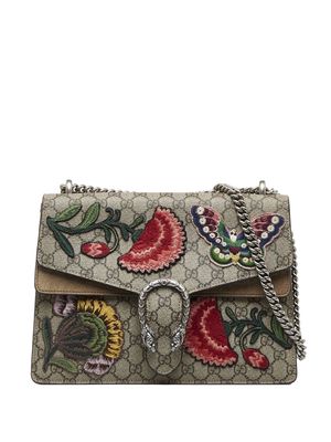Gucci Pre-Owned Dionysus embroidered-motif shoulder bag - Brown