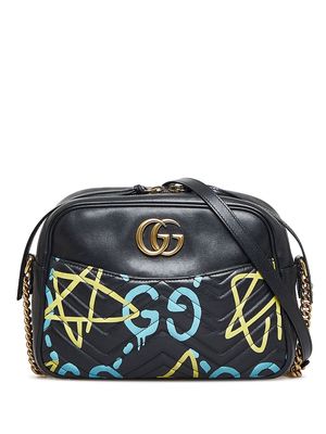 Gucci Pre-Owned Ghost GG Marmont shoulder bag - Black