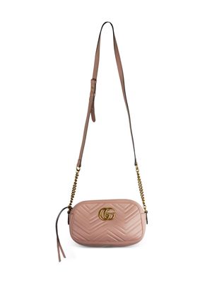 Gucci Pre-Owned Marmont quilted crossbody bag - Pink