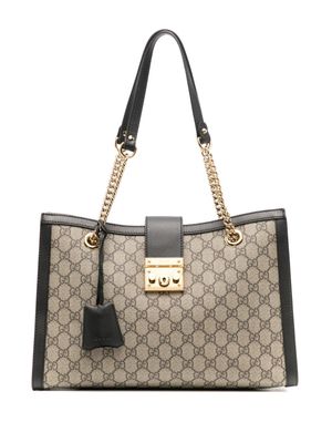 Gucci Pre-Owned medium Padlock GG Supreme tote bag - Brown