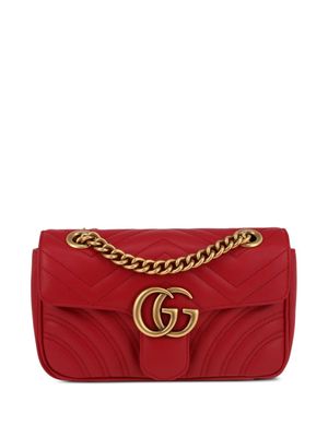 Gucci Pre-Owned mini Marmont Double G shoulder bag - Red