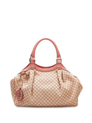 Gucci Pre-Owned Sukey Diamante canvas tote bag - BROWN