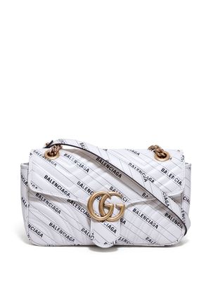 Gucci Pre-Owned x Balenciaga GG Marmont shoulder bag - White