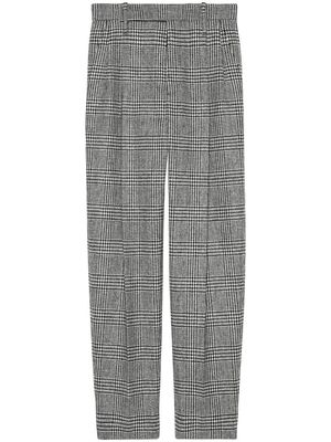 Gucci Prince of Wales-check trousers - Grey
