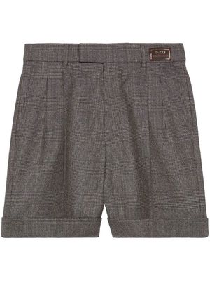 Gucci Prince of Wales tailored shorts - Grey