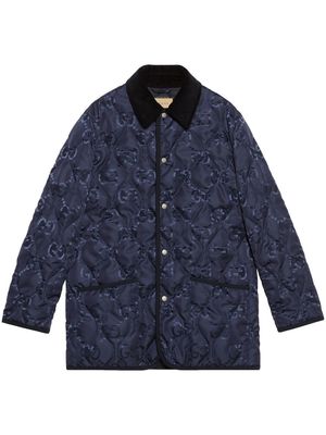 Gucci quilted GG jumbo jacket - Blue