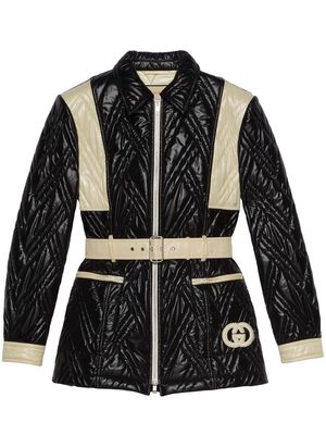 Gucci quilted tone-tone jacket - Black