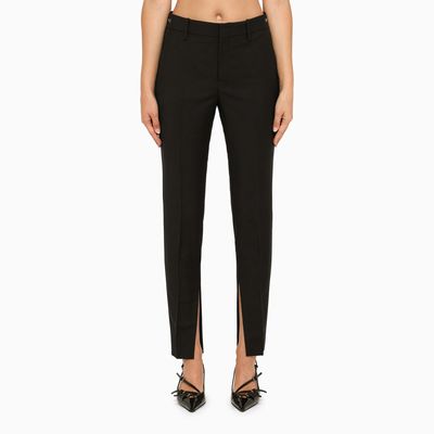 Gucci Regular Black Mohair Trousers