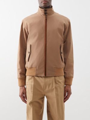 Gucci - Reversible Gg-jacquard Cotton-blend Bomber Jacket - Mens - Camel