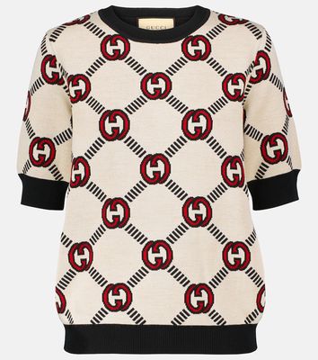 Gucci Reversible jacquard wool sweater