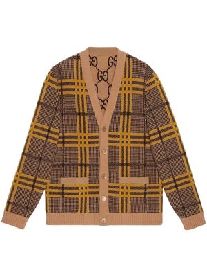 Gucci reversible wool cardigan - Brown