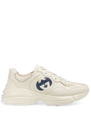 Gucci Rython leather sneakers - White