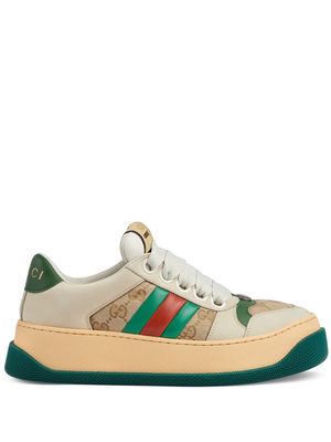 Gucci Screener panelled sneakers - Neutrals