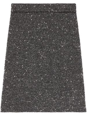 Gucci sequinned A-line skirt - Yellow