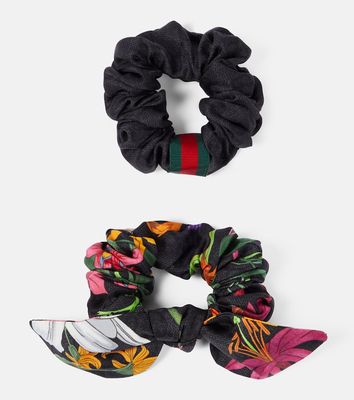 Gucci Set of 2 silk scrunchies