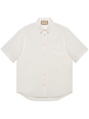 Gucci short-sleeved cotton shirt - White