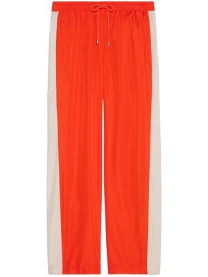 Gucci side-stripe track pants - Red