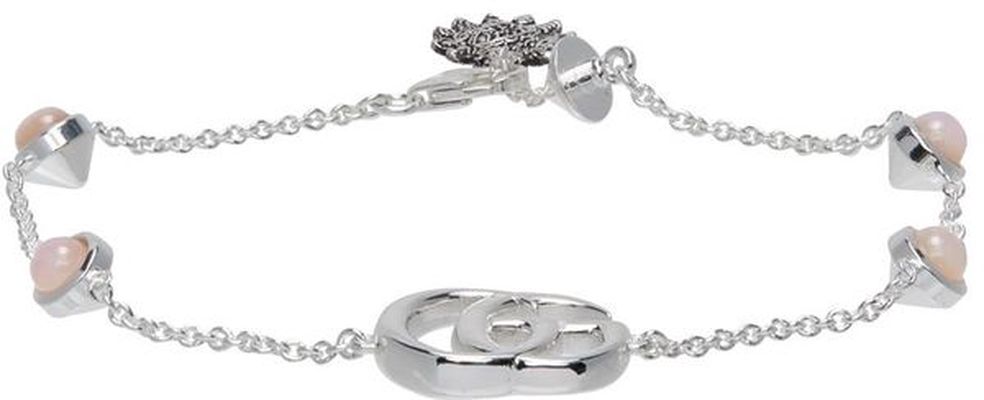 Gucci Silver Double G Flower Bracelet