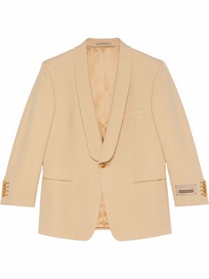 Gucci single-breasted wool jacket - Neutrals