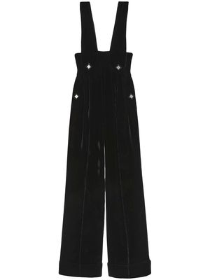 Gucci sleeveless velvet jumpsuit - Black