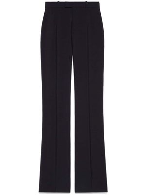 Gucci slightly flared high-waisted trousers - Blue
