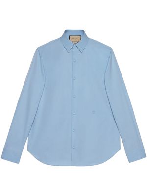 Gucci slim-cut button-down shirt - Blue