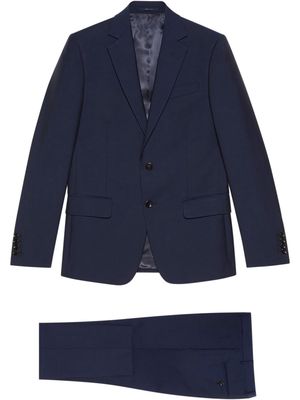 Gucci slim-fit single-breasted suit - Blue