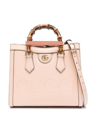 Gucci small Diana leather tote bag - Neutrals