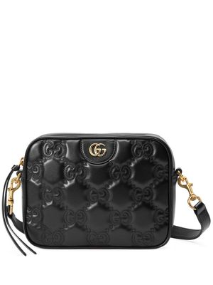 Gucci small GG matelassé camera bag - Black