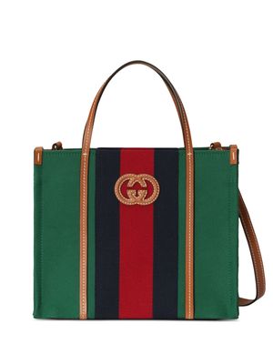Gucci small Interlocking G tote bag - Green