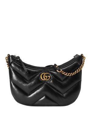 Gucci small Marmont leather shoulder bag - Black