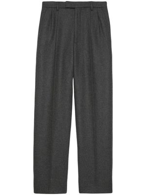 Gucci straight-leg cashmere trousers - Grey
