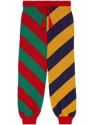 Gucci Striped jacquard wool knit pants - Multicolour
